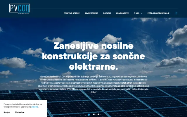 Spletna stran PVCON